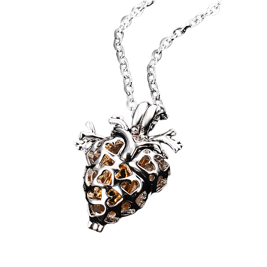 Heartbeat - Memorial Anatomical Heart Urn Necklace