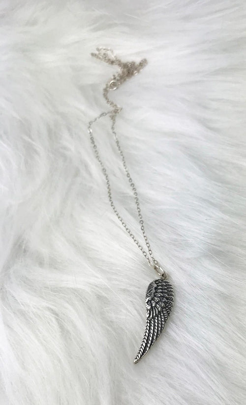 Eternal Whisper: Feather Memorial Necklace