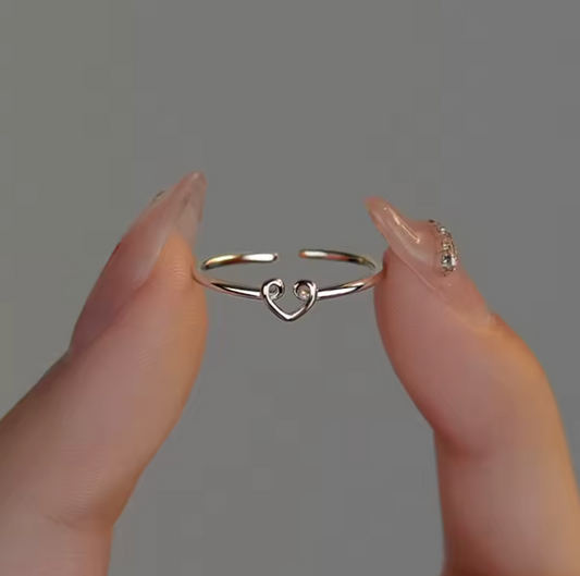 Sweetheart Ring - A Sterling Silver Timeless Token of Love