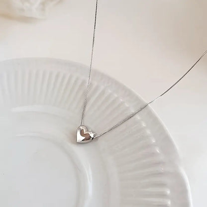 Pulse Sterling Silver Heart Necklace