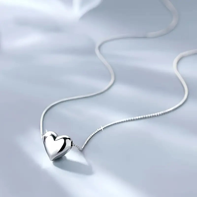 Pulse Sterling Silver Heart Necklace