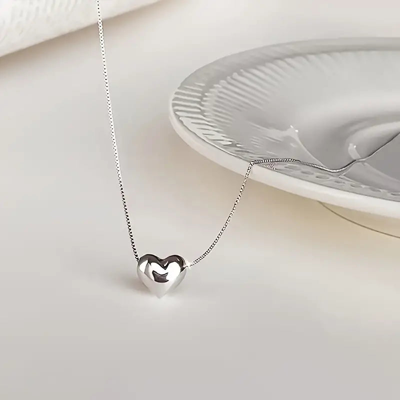 Pulse Sterling Silver Heart Necklace