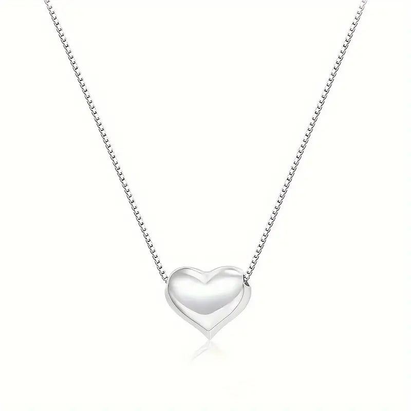 Pulse Sterling Silver Heart Necklace