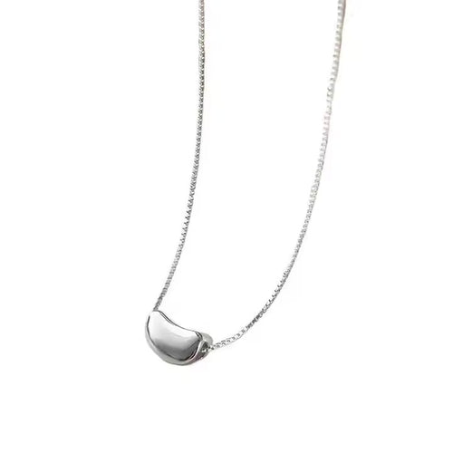 Chicago Reflection Bean Sterling Silver Necklace