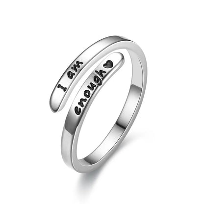 Inner Strength - "I Am Enough" Ring