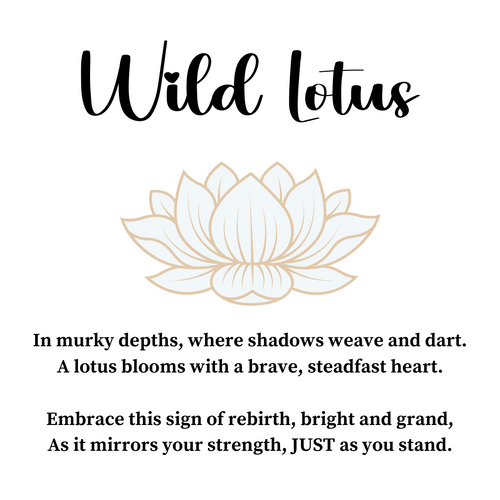 Wild Lotus Cuff Silver Bracelet