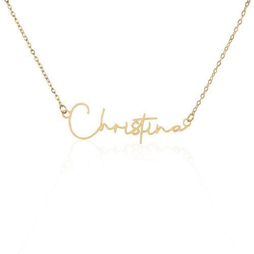 Personalized Minimalist Style Name Necklace