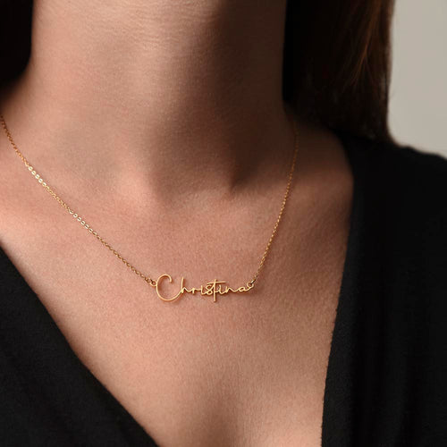 Personalized Minimalist Style Name Necklace