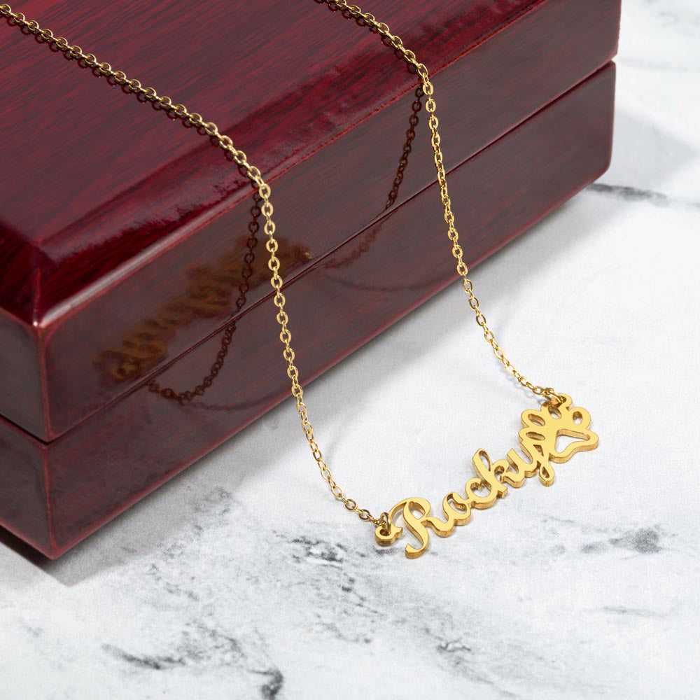 Forever Paws Personalized Necklace