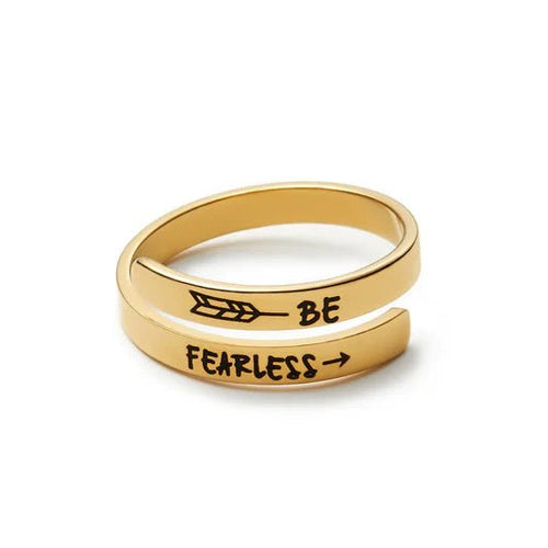 Be Fearless - Gold Engraved Ring - Penny Lee Tennessee