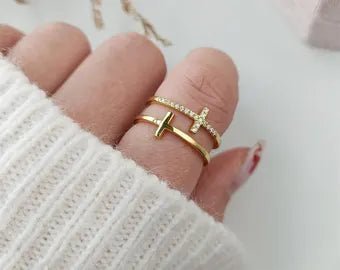 Double Cross Moissanite Ring - Penny Lee Tennessee