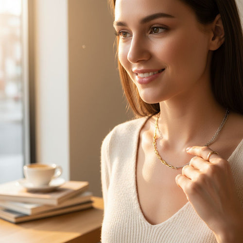 Elemental Paperclip Rope Necklace - Penny Lee Tennessee