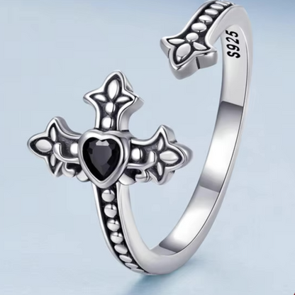 Thieve's Cross Silver Ring