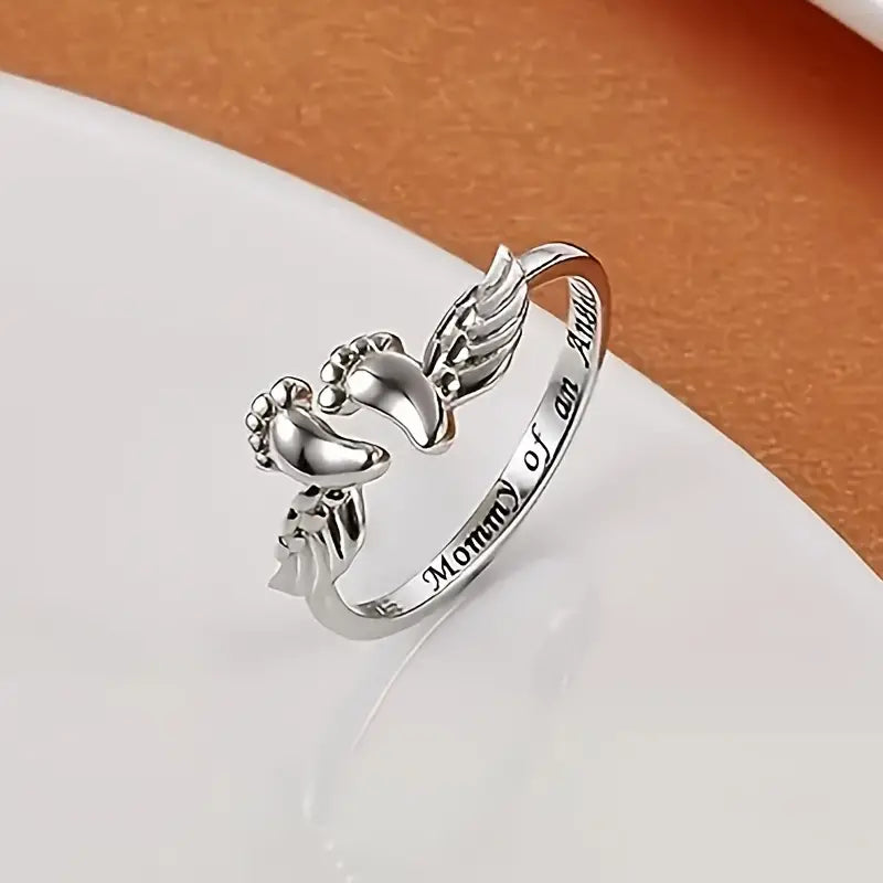 Mommy's Angel Remembrance Ring