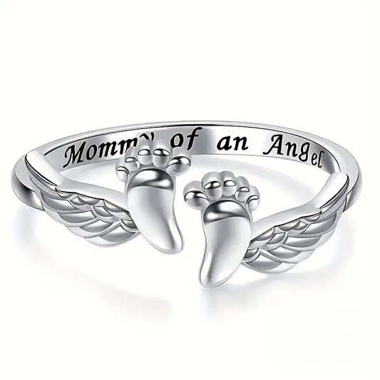 Mommy's Angel Remembrance Ring