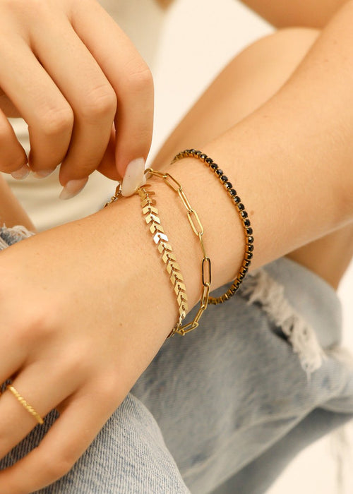 Paperclip Gold Bracelet - Penny Lee Tennessee
