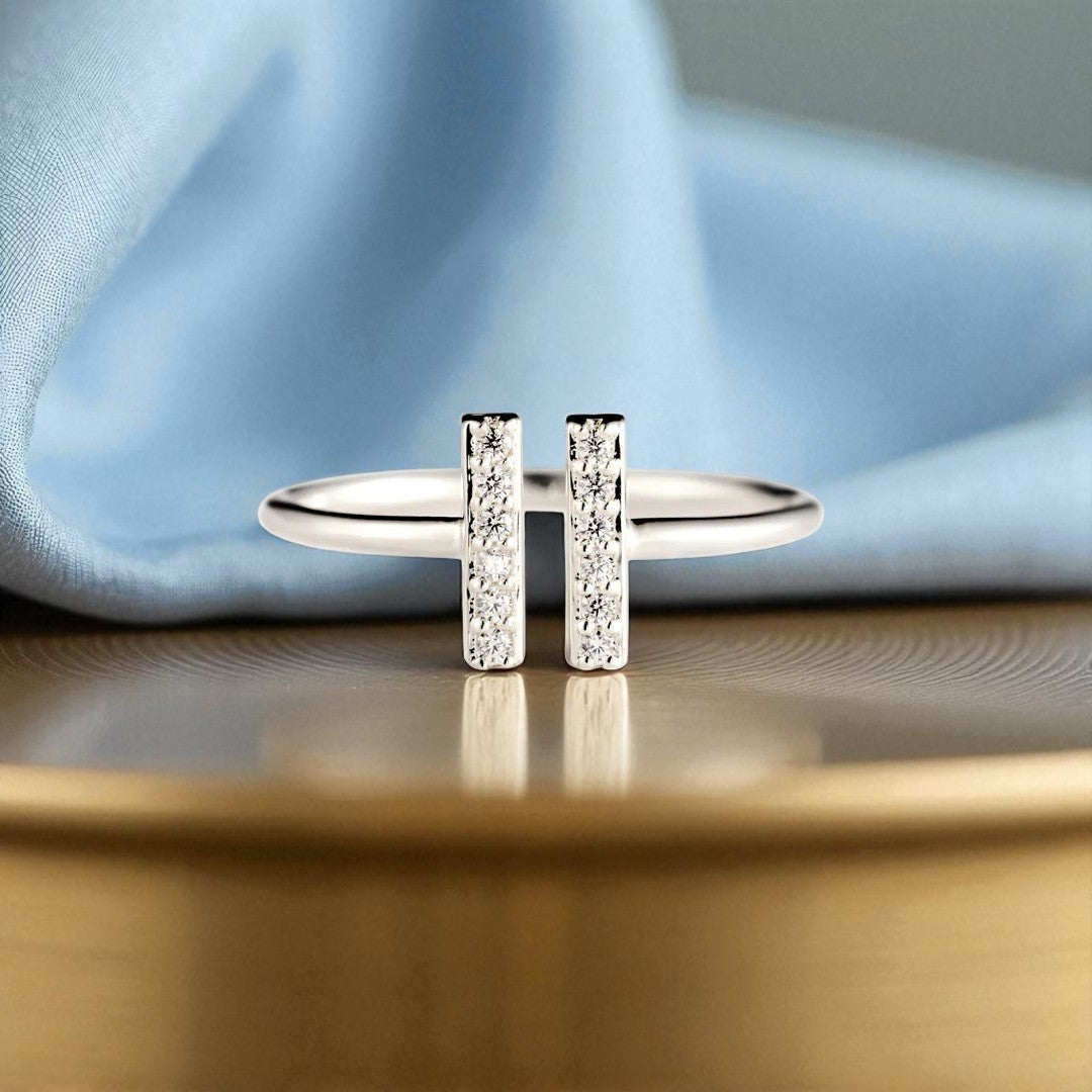 Pause Sterling Silver Ring