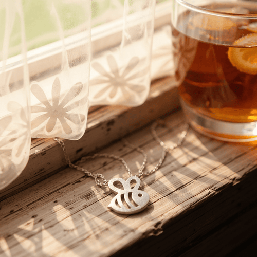 Polly - Sterling Silver Bumblebee Necklace - Penny Lee Tennessee