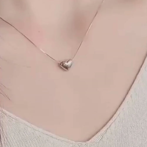 Pulse Sterling Silver Heart Necklace