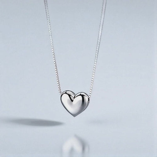 Pulse Sterling Silver Heart Necklace