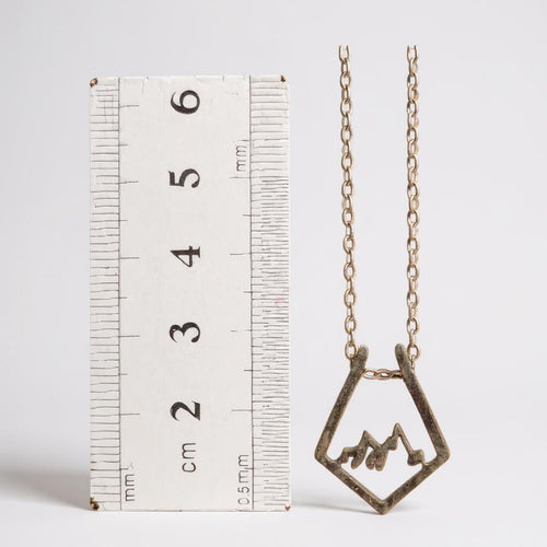 Penny Lee Tennessee Trinity of Serenity - Sterling Silver Triangle Mountain Necklace Jewelry