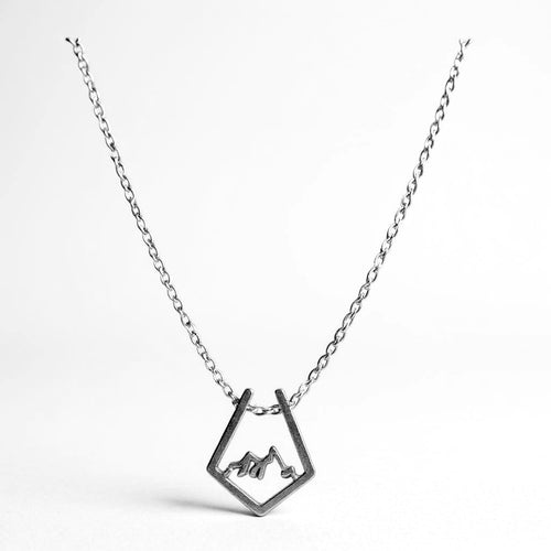 Penny Lee Tennessee Trinity of Serenity - Sterling Silver Triangle Mountain Necklace Jewelry