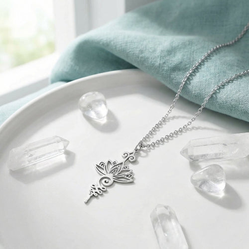 Unalome Lotus Necklace - Penny Lee Tennessee
