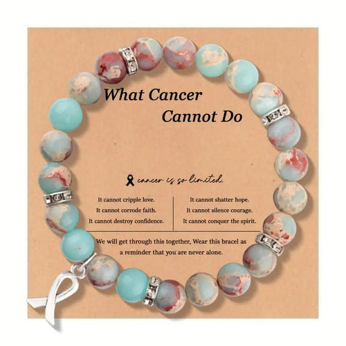 Penny Lee Tennessee What Cancer Cannot Do Message Card Bracelet 